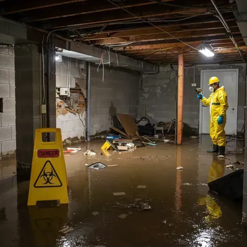 Flooded Basement Electrical Hazard in Castle Point, MO Property